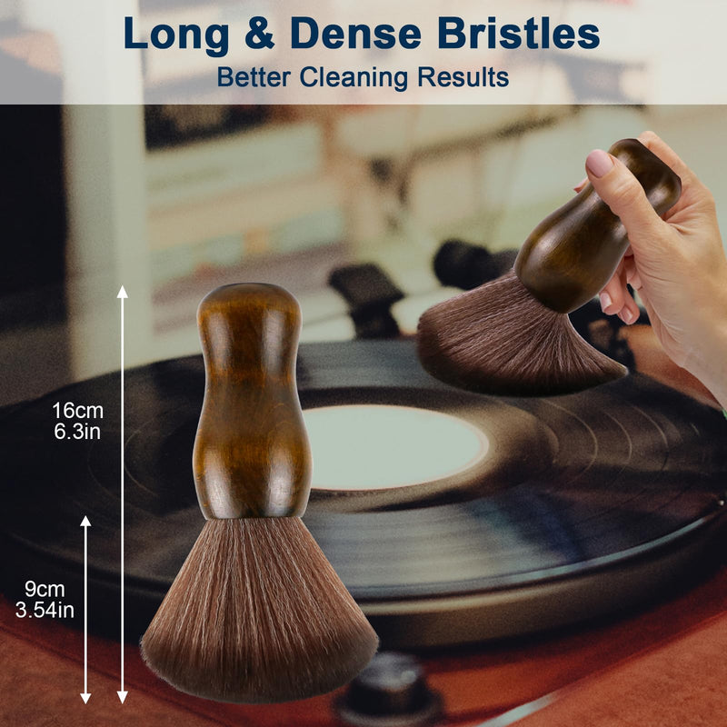  [AUSTRALIA] - XQ XIAO QIAO Cleaning Brush Turntable Vinyl Records Cleaner, Anti-Static Dust Cleaning Record Brush for Vinyl Albums LP CD Cartridge/Keyboard/Camera Lens/Computer/Character Models/Guitar