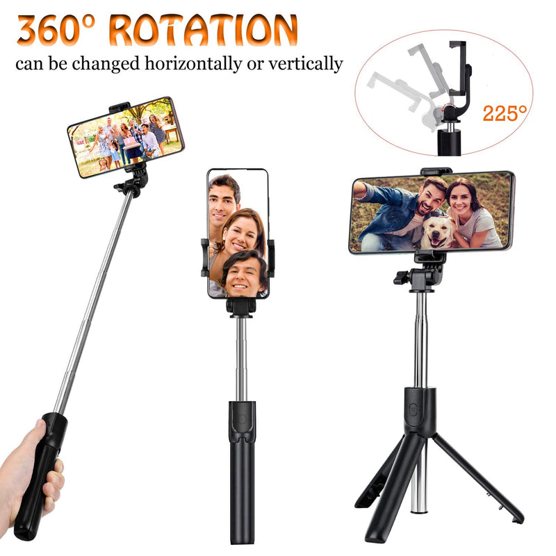 [AUSTRALIA] - USTINE Portable Selfie Stick Tripod, 3 in 1 Extendable Selfie Stick Phone Holder for iPhone 14/13/13 Pro/13 Pro Max/12/12 Pro/X/XR/XS/8/7/6S,Android Samsung Smartphone