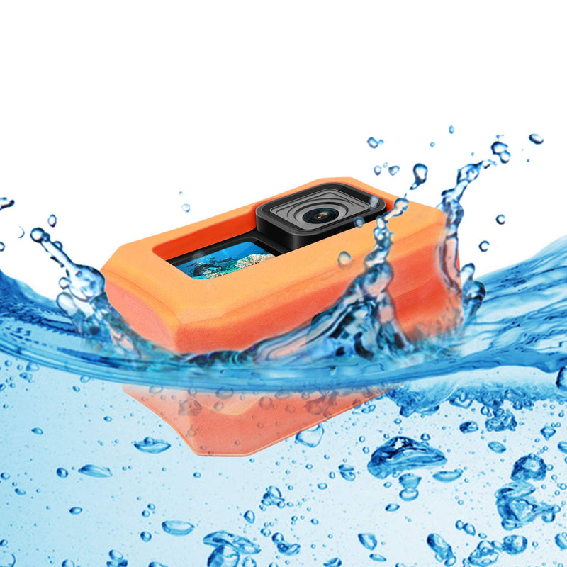  [AUSTRALIA] - Treabow Floaty for GoPro Hero 9 - Float Housing Case Cover for Camera Anti-Sink Floating Accessory - Orange