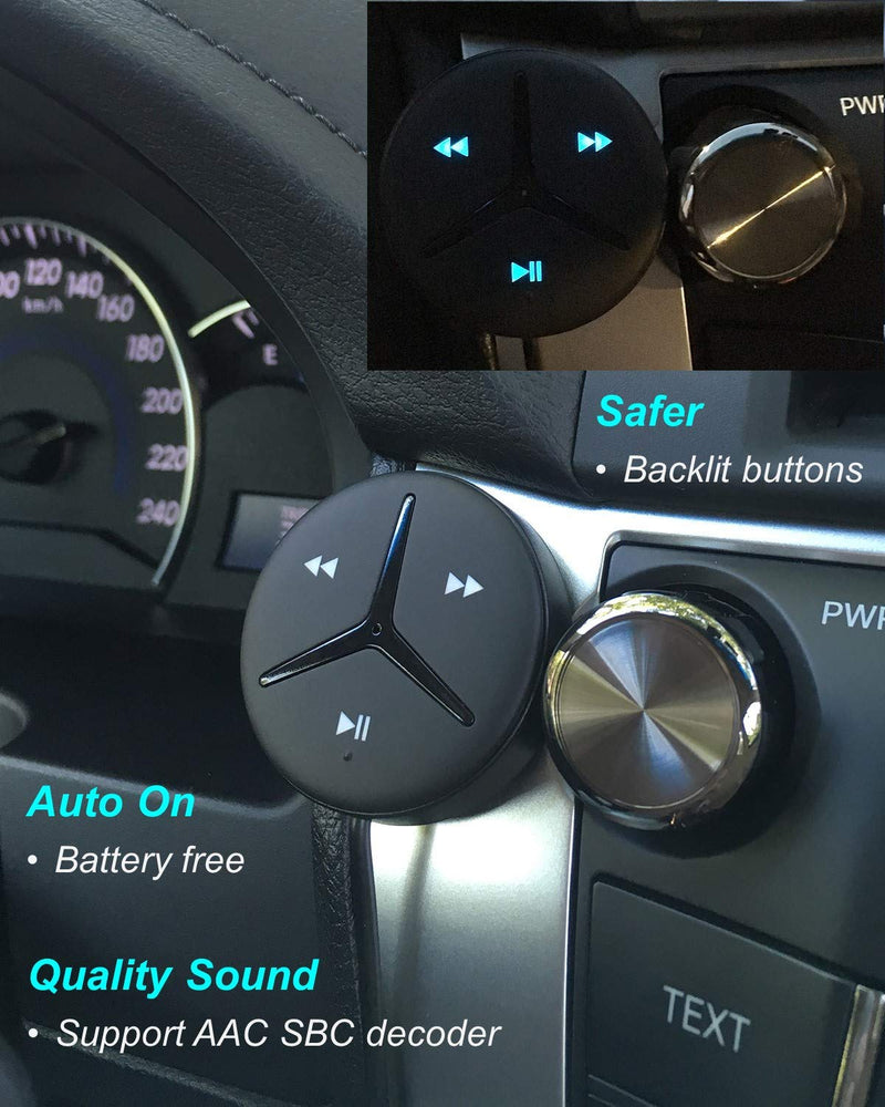 Aston Innovations HiFi Aux Bluetooth Car Kits Music Streaming Handsfree Calls Built in Noise Isolator Bluetooth Adaptor/Bluetooth Receiver for Car SUV Van SoundTek A1+ - LeoForward Australia