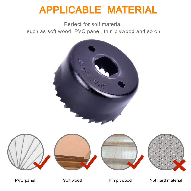 Hole Saw Kit, SUNGATOR 5-Piece Set. Specially Constructed Heat Treated Carbon Steel, High Precision Cutting Teeth. Cut Clean, Smooth, and Precise Holes Through Wood, Plastic, PVC Board and Drywall. - LeoForward Australia