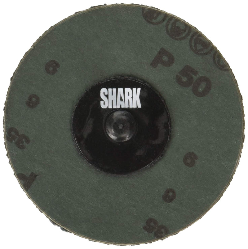  [AUSTRALIA] - Shark 13256 3" Zirconia Mini Grinding Discs, 50 Grit, 50 Pack