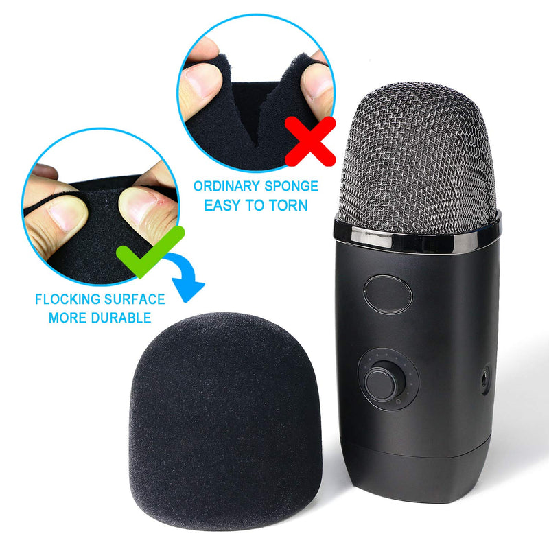  [AUSTRALIA] - Pop Filter for Blue Yeti X Mic - Foam Microphone Windscreen Cover with Velvet-like Fabric Covering to Reduce Mic Noises by YOUSHARES