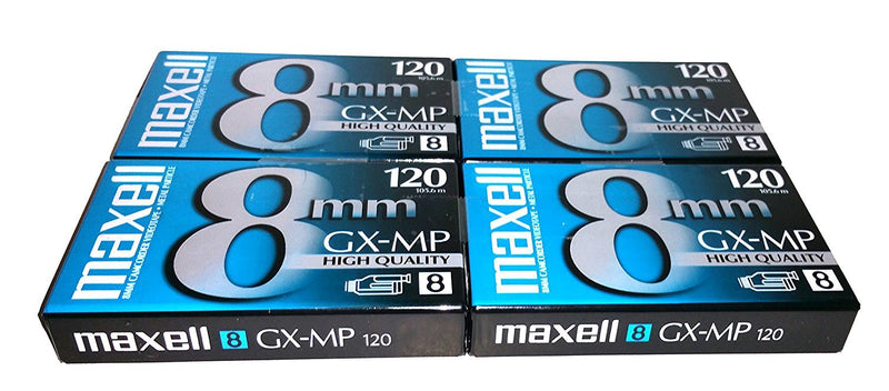  [AUSTRALIA] - Maxell 8mm GX-MP 120 Video Camcorder tapes (4-pack)