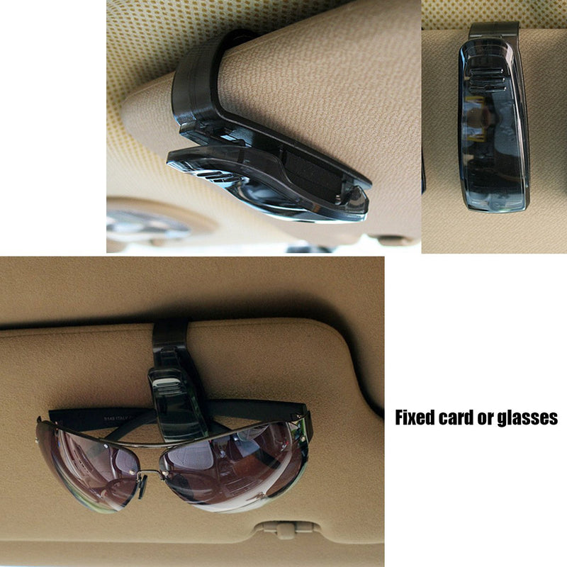  [AUSTRALIA] - Lozom Car Sun Car Visor Glasses Sunglasses Ticket Clip Holder Eyeglasses Clip Car Holder Ticket Clip Holder 5 Pcs (5 pcs)
