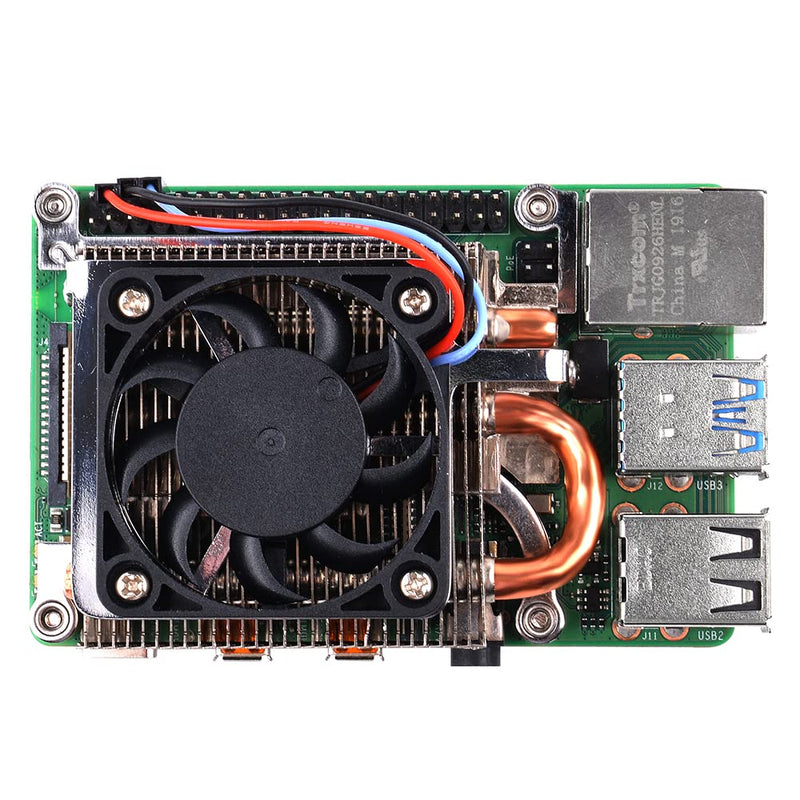  [AUSTRALIA] - GeeekPi Raspberry Pi Cooling Fan, Ultra Thin ICE Tower Cooler, PWM Cooler with Heatsink for Raspberry Pi 4 Model B 8GB/4GB/2GB