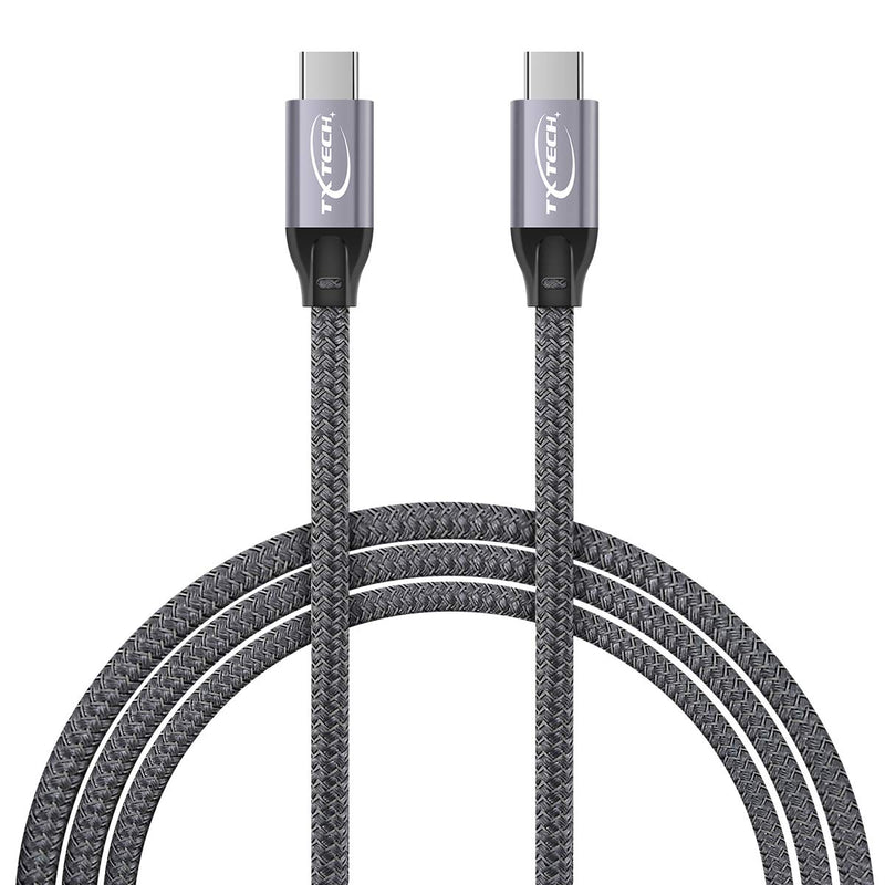  [AUSTRALIA] - USB Type C Gen 2 Cable(100W/20Gbps) Txtech USB3.1 C to USB C Type-C PD Cable E-Marker Power Delivery for MacBook Pro Galaxy S10 S20 Plus/Note 10/9,OnePlus8/7,Switch Nexus 6P and More(4.9ft)