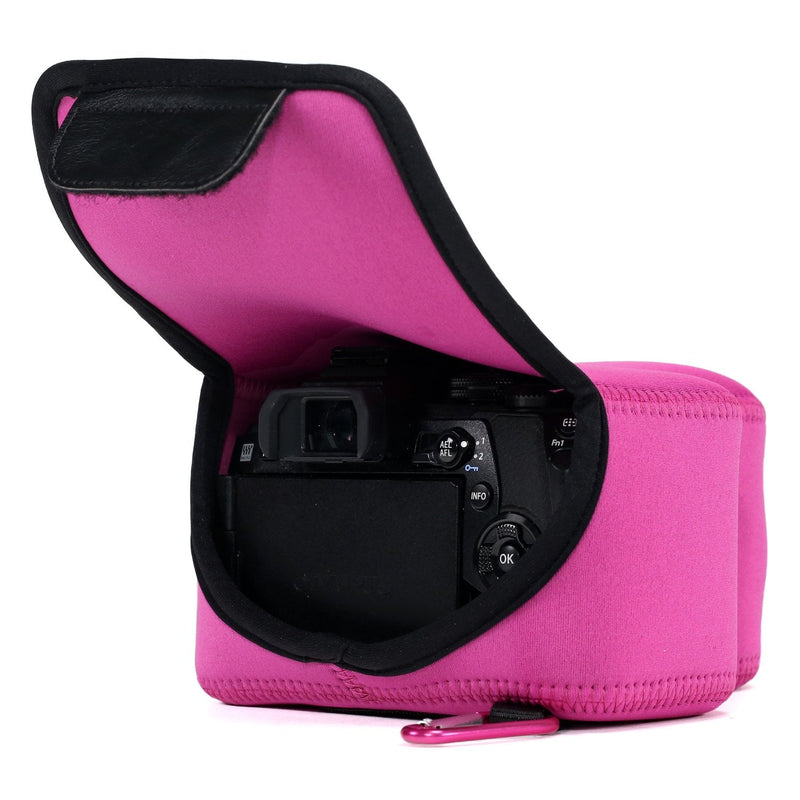  [AUSTRALIA] - MegaGear Ultra Light Neoprene Camera Case Compatible with Sony Cyber-Shot DSC-RX10 IV, DSC-RX10 III Hot Pink