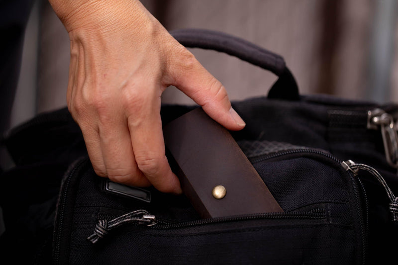  [AUSTRALIA] - Leather SD SDHC SDXC Memory Card Case & Photo Cheat Sheet/Holder Storage for Photography Enthusiasts