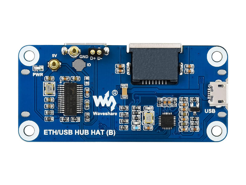  [AUSTRALIA] - waveshare Ethernet/USB HUB HAT B Expansion Board for Raspberry Pi 4 B/3 B+/3 B/2 B/Zero/Zero 2 W/W/WH,PC,with 1 RJ45 10/100M Ethernet Port, 3 USB Ports Compatible with USB2.0/1.1