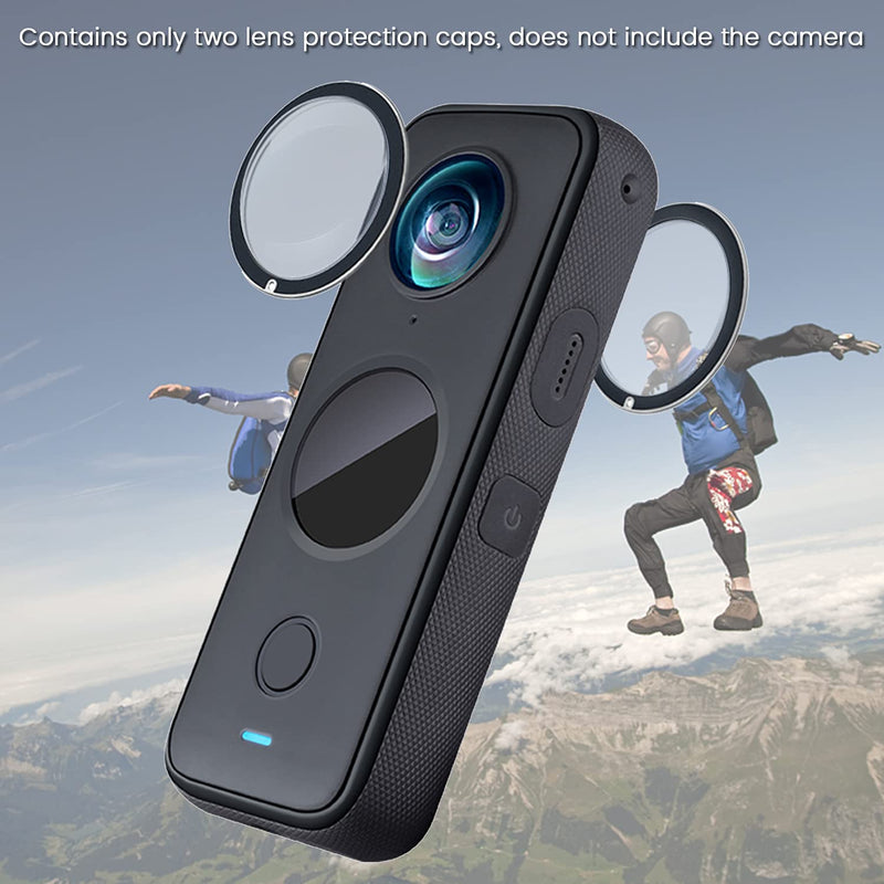  [AUSTRALIA] - Dual Lens Guards for Insta360 One X2, PC Protective Case for Insta 360 ONE X2 Panoramic Action Camera Accessory