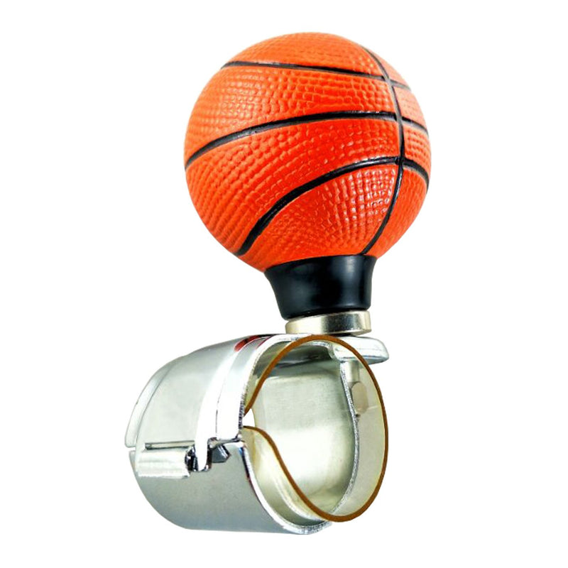  [AUSTRALIA] - Lunsom Basketball Steering Wheel Booster Resin Driving Power Handle Knob Control Grip Suicide Spinner Aid Vehicle Turning Helper Fit Universal Car Red