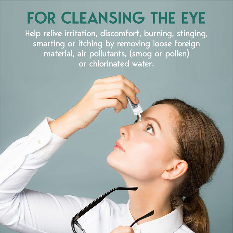  [AUSTRALIA] - A-Med First AID Eyewash | Eye Cleansing Eyewash | OSHA Approved | Meets ANSI Standard | Set of 4 Vials