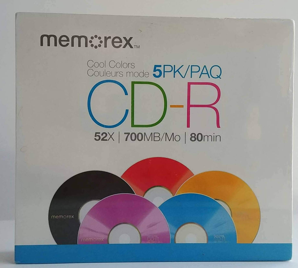  [AUSTRALIA] - Memorex Cool Colors CD-R 52X 700MB 80 min (5 Pack)
