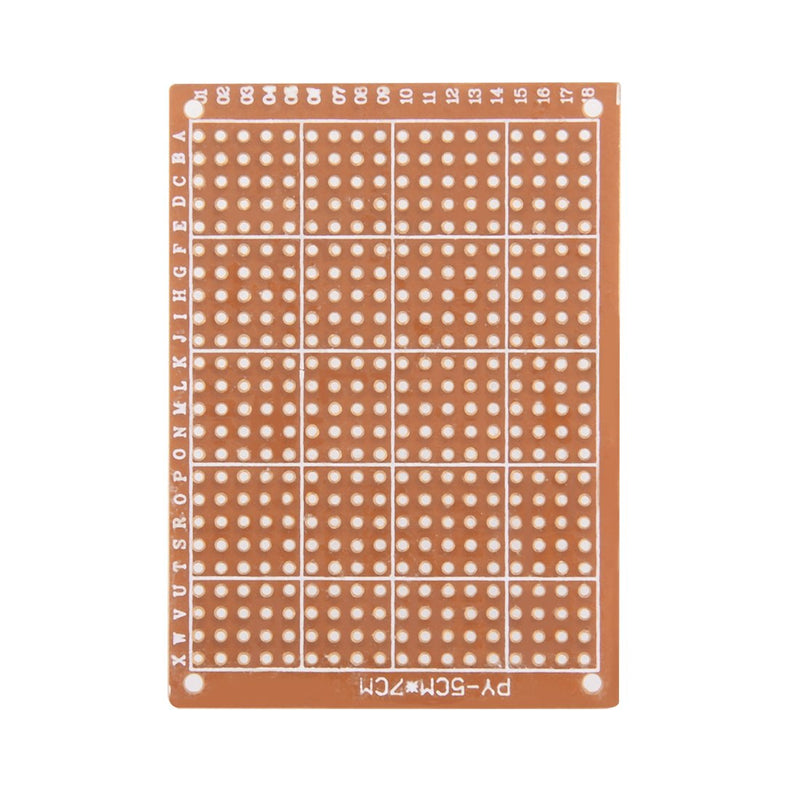  [AUSTRALIA] - uxcell 5x7cm Single Sided Universal Paper Printed Circuit Board for DIY Soldering Brown 10pcs