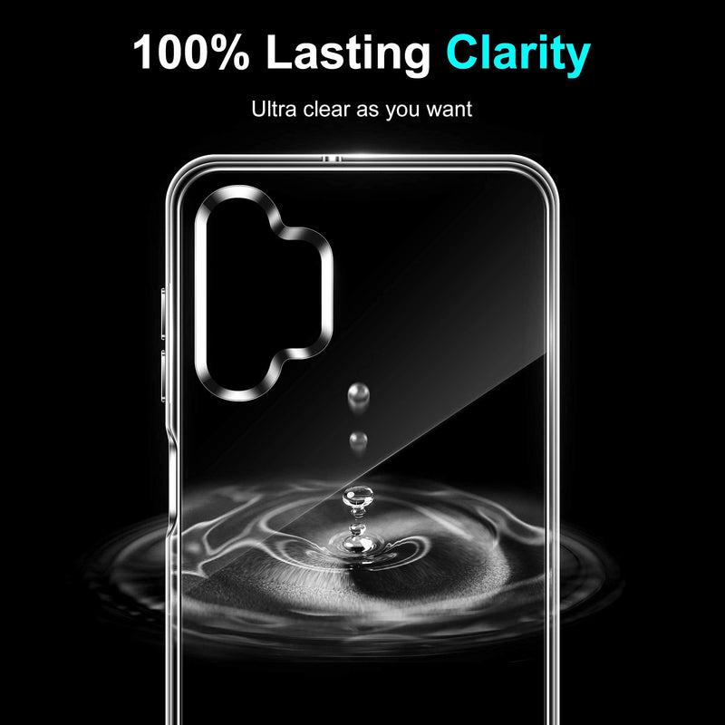  [AUSTRALIA] - Samsung Galaxy A32 5G Case, Vakoo Crystal Clear Slim Soft TPU Shockproof Protective Phone Case for Samsung Galaxy A32 5G 6.5 Inch Smartphone - Transparent