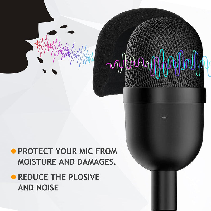  [AUSTRALIA] - Silence Razer Mini Shock Mount with Foam Windscreen Cover, Anti-Vibration Suspension Shockmount Mic Holder Clip Pop Filter to Blocks Out Plosives for Seiren USB Streaming Microphone AVATAR