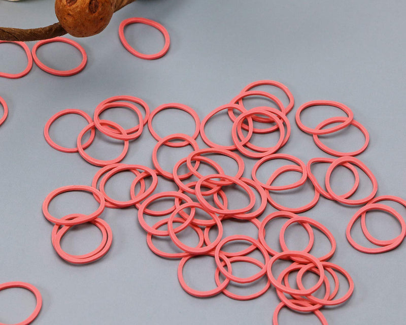  [AUSTRALIA] - ONLYKXY 300 Pcs Pink Natural Rubber Bands, Data Lines Rubber Cord Ties, Reusable Rubber Rings, Power Cable Tie Straps, Elasticity Coil Ring, Rubber Bands (300)