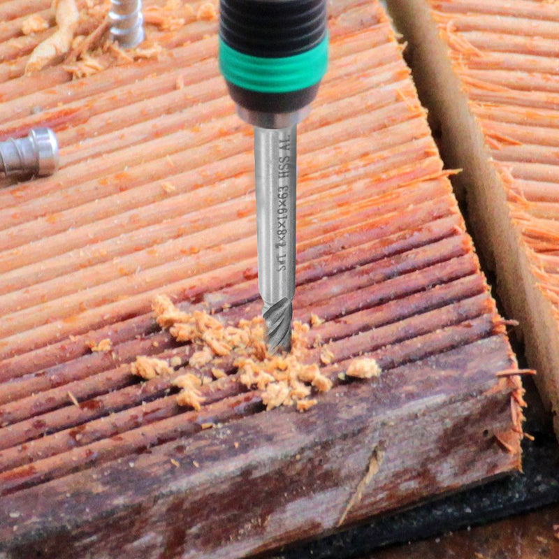  [AUSTRALIA] - Afunta Drill Bits/End Mill with 4 Flutes 2-12mm (0.08-0.47") High Speed Steel Straight Shank Tool Set for Wood Aluminum Steel Titanium CNC Milling 10pcs