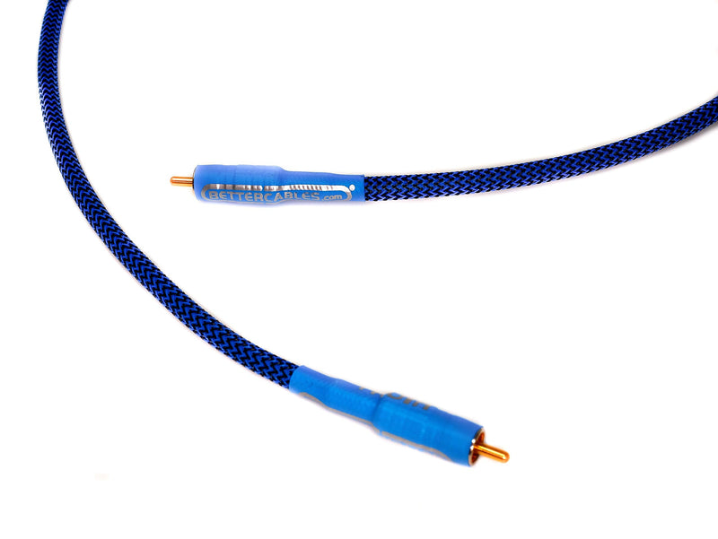  [AUSTRALIA] - Better Cables Blue Truth Digital Coax Cable - High-End, High-Performance, Silver/Copper Hybrid, Low-Capacitance, Premium Coaxial Cable (RCA Cable) - 1.5 Feet