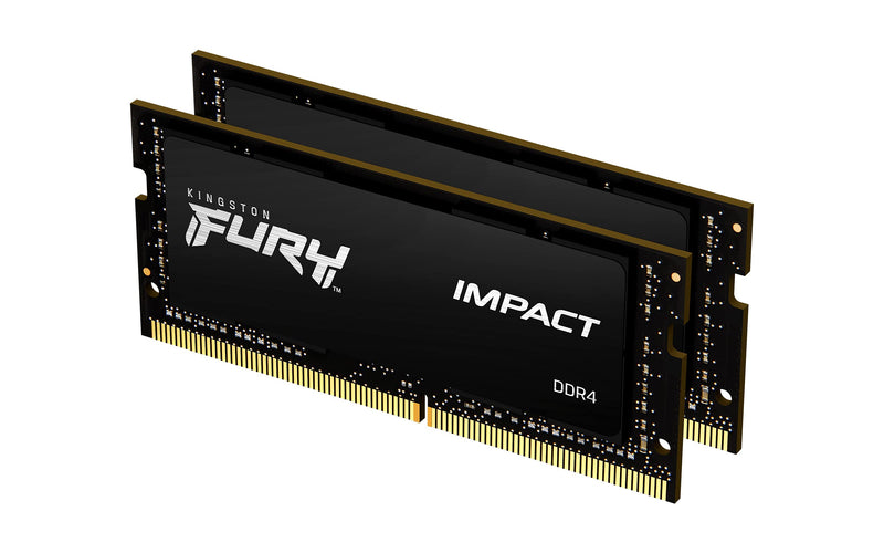  [AUSTRALIA] - Kingston FURY Laptop Memory DDR4 2666MHz 8GB Kingston FURY Impact CL15 1.2V SODIMM KF426S15IBK2/16 Kit of 2 16 GB