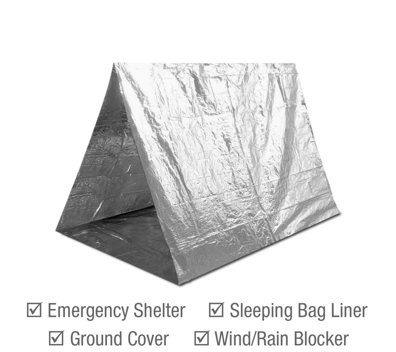  [AUSTRALIA] - Swiss Safe Emergency Mylar Thermal Blankets + Bonus Gold Foil Space Blanket. Designed for NASA, Outdoors, Survival, First Aid, Silver, 4 Pack