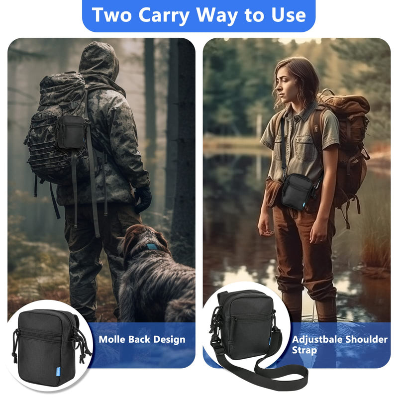  [AUSTRALIA] - Xxerciz Protective Case for Fvtga Night Vision Goggles, Nylon Travel Bag for Night Vision Binoculars, Soft Linner and Shoulder Strap, Side Pocket for SD Card, Data Cable, Manual (Case Only)