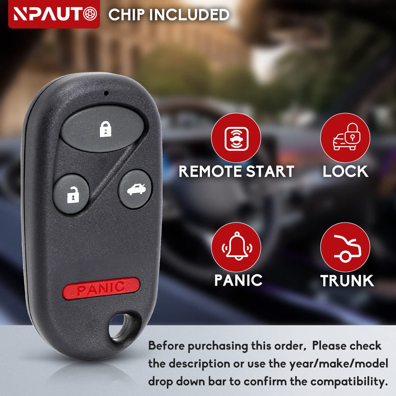  [AUSTRALIA] - NPAUTO Key Fob Replacement, Fits for Honda Accord & Acura TL 1998 1999 2000 2001 2002 2003 - Keyless Entry Remote Control Car Key Fobs KOBUTAH2T, 72147-S0K-A02, 72147-S84-A03