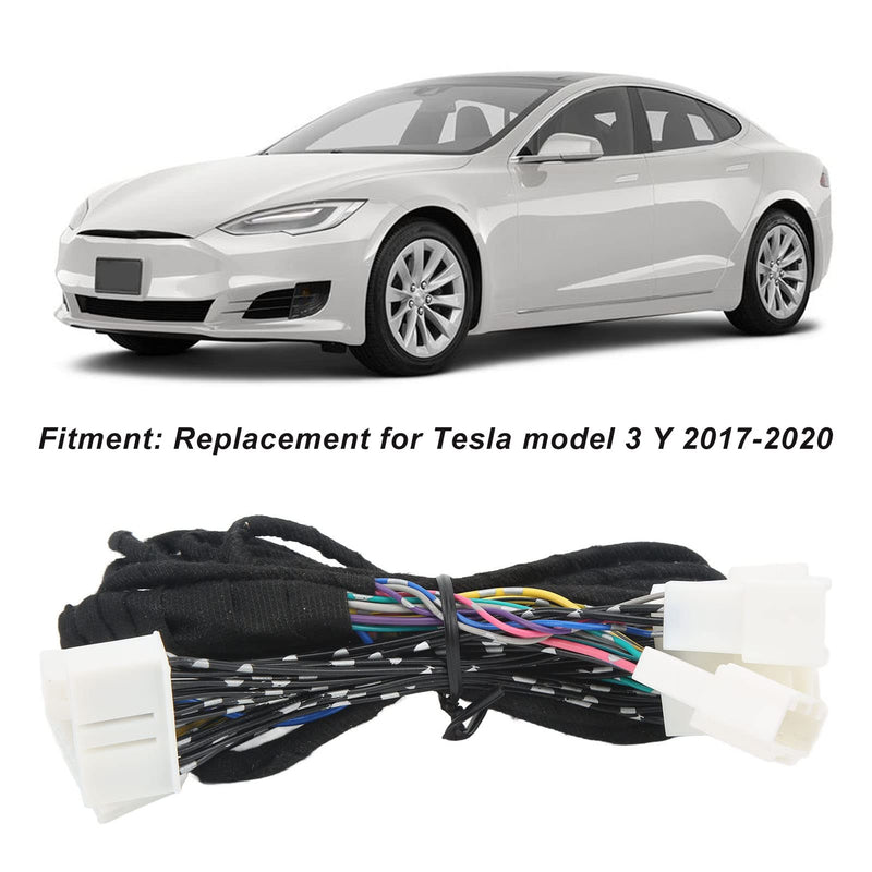  [AUSTRALIA] - Replacement for Tesla Model 3 Y 2017‑2020 Qiilu Speaker Activation Wire Harness Lossless Sound Quality Car Speaker Wire Harness