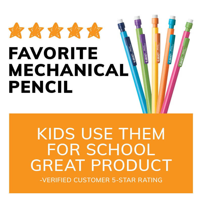  [AUSTRALIA] - BIC Xtra-Strong Thick Lead Mechanical Pencil, With Colorful Barrel Thick Point (0.9mm), 24-Count Pack, Mechanical Pencils With Erasers 24 Count (Pack of 1)