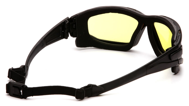 Pyramex I-Force Sporty Dual Pane Anti-Fog Goggles Amber H2x Anti-fog - LeoForward Australia