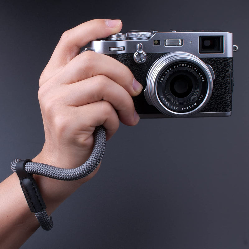  [AUSTRALIA] - VKO Camera Lanyard,Camera Wrist Strap,Rope Camera Strap Wrist for DSLR SLR Mirrorless Cameras Hand Strap Grey