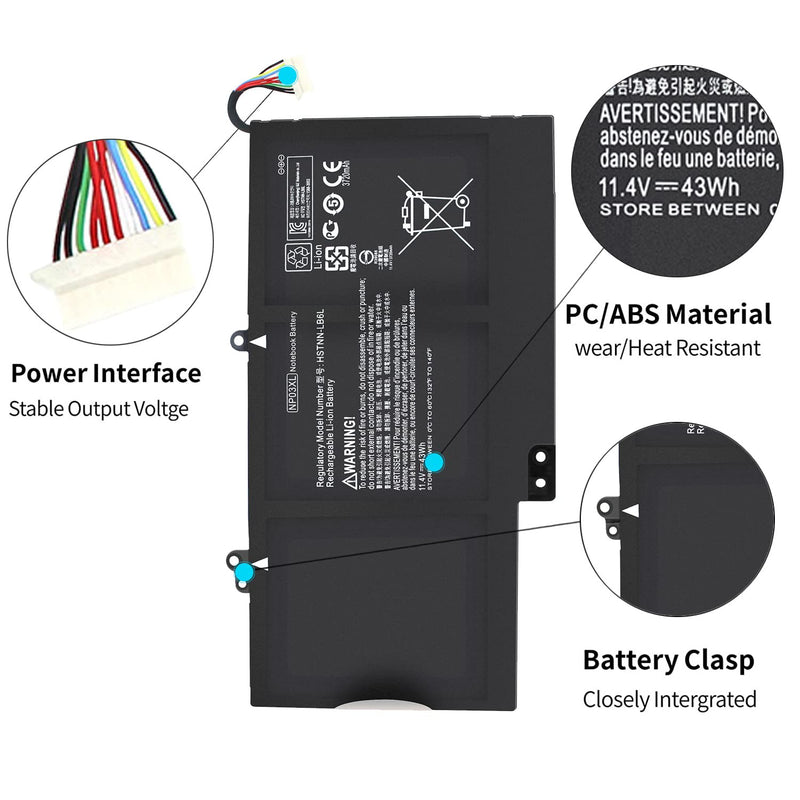  [AUSTRALIA] - NP03XL 761230-005 Battery for HP Envy X360 15-U010DX 15-U011DX 15-U110DX 15T-U100 15-U111DX 15-U483CL 15-U493CL 15-U437CL Pavilion X360 13-A010DX 13-A012DX 13-A013CL 13-A110DX 13-a113cl 13-a013cl