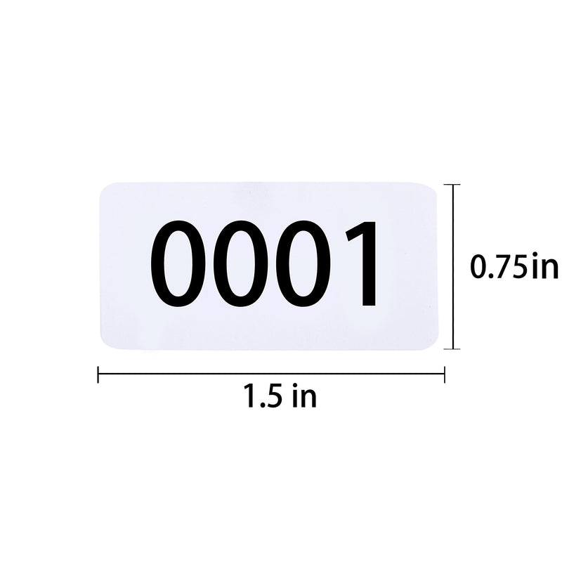 Inventory Labels - Consecutive Number Labels Inventory Stickers - Product Claiming Labels 1-1000 Clothes Numbers, Moving Box Numbering 0.75" x 1.5" Size Labels - LeoForward Australia