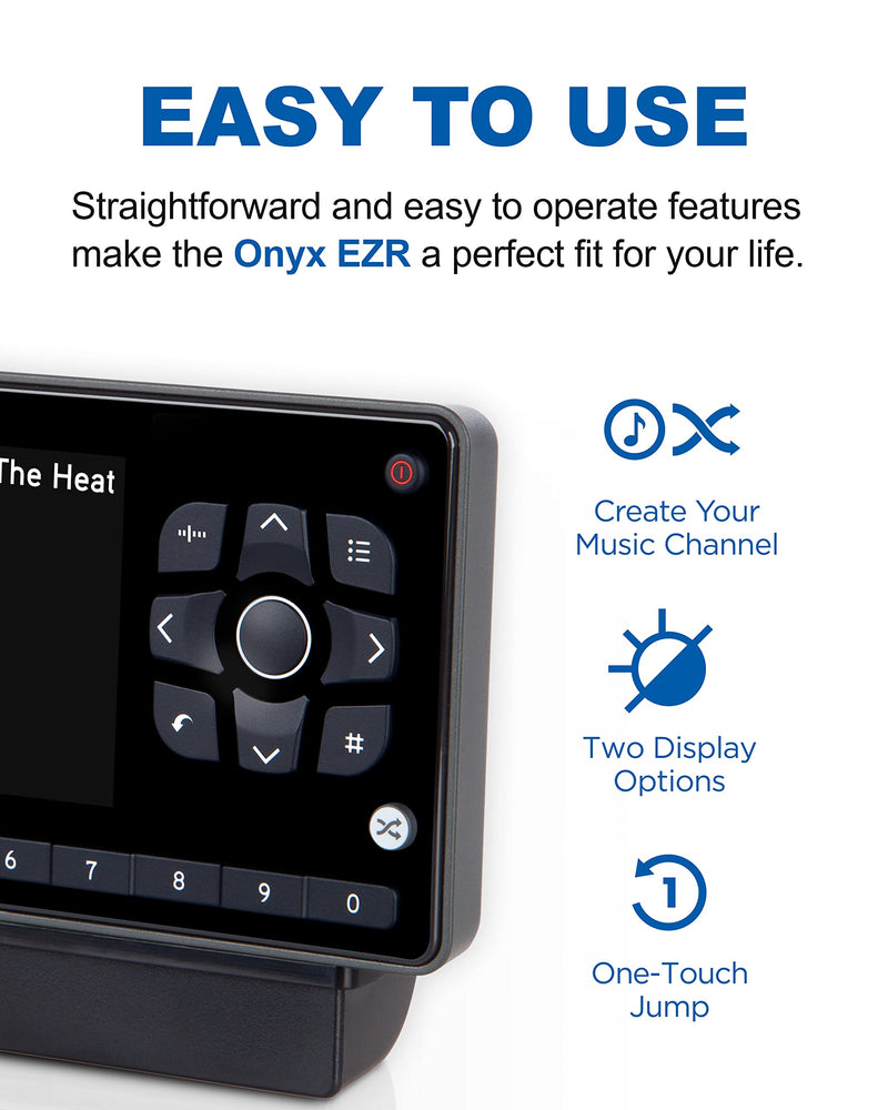  [AUSTRALIA] - SiriusXM - SXEZR1V1AZ1 Satellite Radio with Vehicle Kit, Easy to Install, Enjoy SiriusXM in Your Car and Beyond with This Dock and Play Radio for as Low as $5/Month + $60 Service Card with Activation