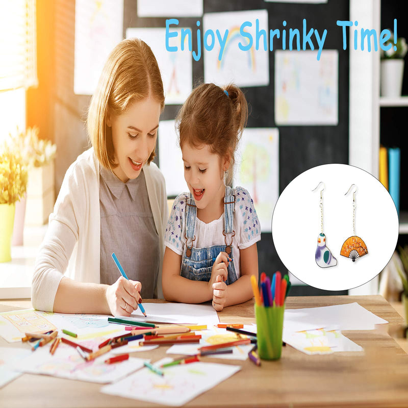  [AUSTRALIA] - Xmfdty Shrink Dink Sheets,36Pack Shrink Film Sheets Sanded Shrink Plastic Sheets,Shrink Paper for Kids Creative Craft DIY Ornaments(8 x 5.7inch)