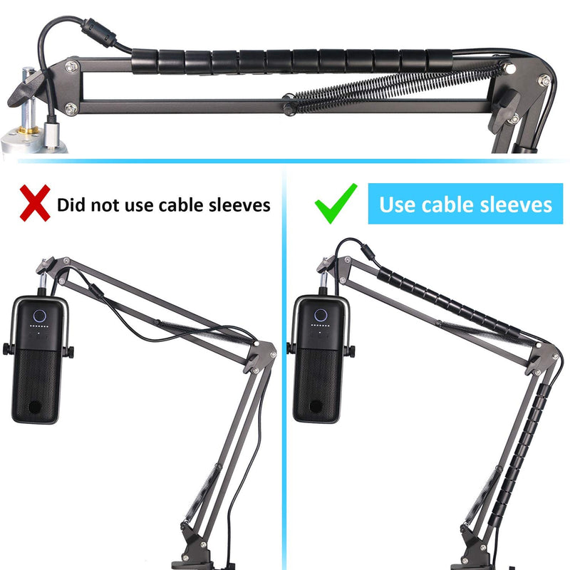  [AUSTRALIA] - Elgato Wave 3 Mic Stand with Pop Filter - Professional Windscreen Microphone Boom Arm Stand with Cable Sleeve Combo to Improve Sound Quality by YOUSHARES