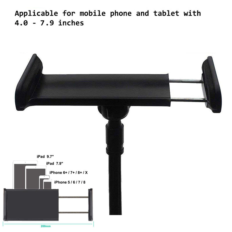  [AUSTRALIA] - MAGIPEA Tablet Stand Holder, Mount Holder Clip with Grip Flexible Long Arm Gooseneck Compatible with ipad iPhone/Nintendo Switch/Samsung Galaxy Tabs/Amazon Kindle Fire HD - Black