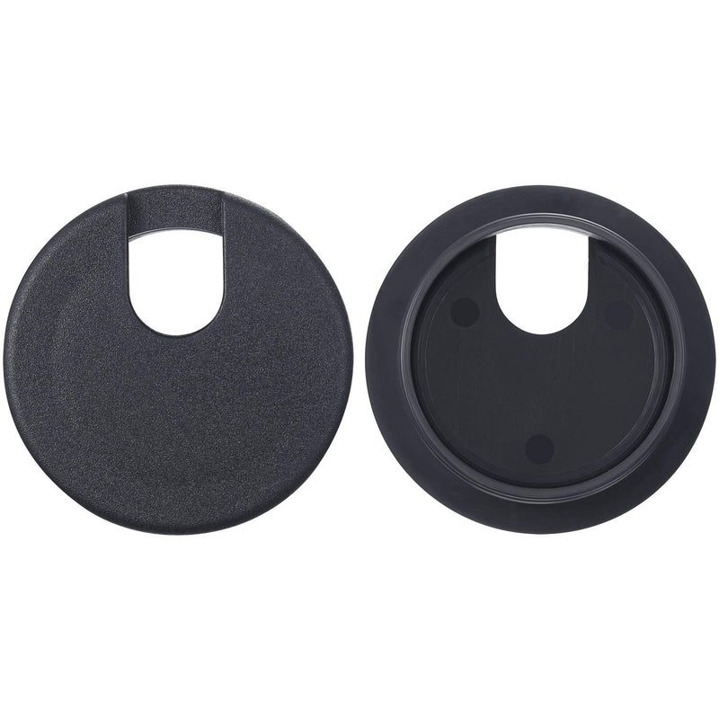  [AUSTRALIA] - 10 Packs Black Desk Cable Wire Grommet Cord, PC Computer Desk Plastic Grommet Cord, Tidy Cable Hole Cover Organizers (38 mm/ 1.5 Inch Mounting Hole Diameter) 38 mm/ 1.5 Inch Mounting Hole Diameter
