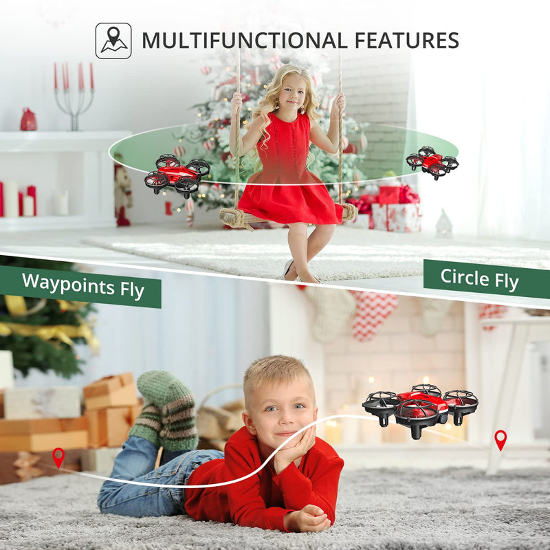  [AUSTRALIA] - Holy Stone HS420 Mini Drone with HD FPV Camera for Kids Adults Beginners, Pocket RC Quadcopter with 3 Batteries, Toss to Launch, Gesture Selfie, Altitude Hold, Circle Fly, High Speed Rotation