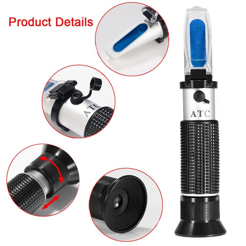 0-32% Brix Meter Refractometer,V-Resourcing Portable Hand Held Refractometer for Sugar Content Test - LeoForward Australia