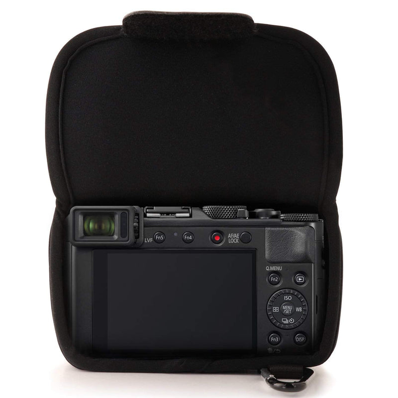  [AUSTRALIA] - MegaGear Ultra Light Neoprene Camera Case Compatible with Panasonic Lumix DC-LX100 II, DMC-LX100 Black