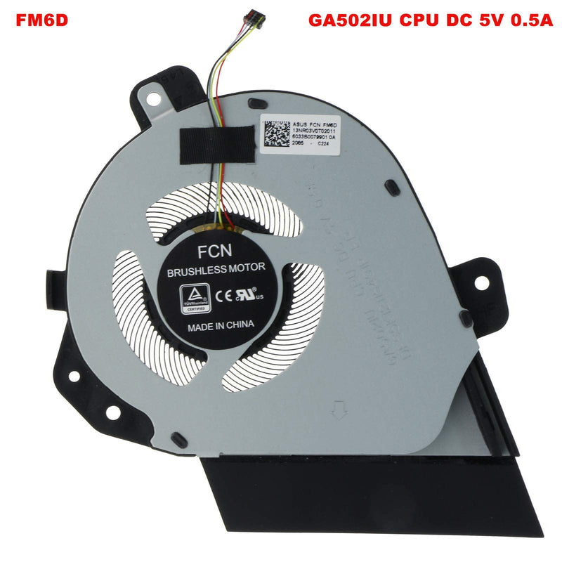  [AUSTRALIA] - Replacement CPU GPU Cooling Fan For Asus ROG Zephyrus GU502DU GA502IU GA502IV GA502D GA502DU GA502DU-BR7N6 GU505DU GX505D GX505DW GX505DV 5V 0.5A 13N1-8LA0C01 13NR0210AM901,13N1-8LM0111 13NR0210T01111