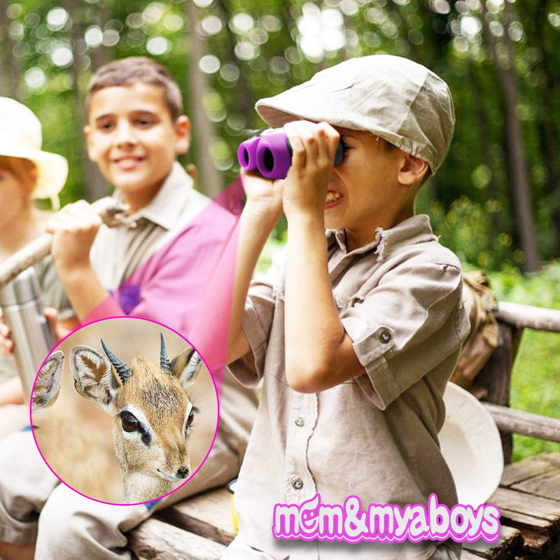  [AUSTRALIA] - mom&myaboys Binoculars for Children Toys,Small Binoculars for 4-9 Year Girls Outdoor Toys,Festival Gifts for 5-12 Year Old Girls Boys to Theater or Opera(Pink) Pink