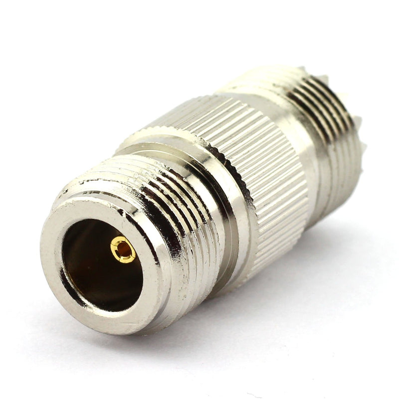  [AUSTRALIA] - DGZZI 2-Pack UHF Female to N Female RF Coaxial Adapter UHF to N Coax Jack Connector