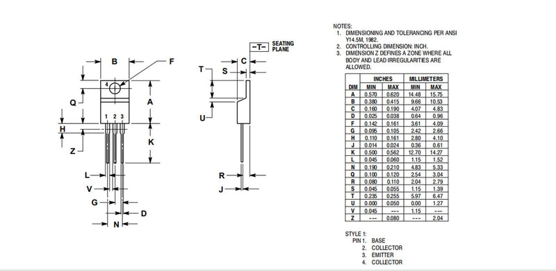 Bridgold 10pcs BD241C BD241 241 NPN Digital Bipolar Power Transistor 3 A 100V,3Pins TO-220. - LeoForward Australia