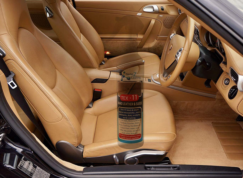  [AUSTRALIA] - Nano Leather and Suede Protection Environmentally Friendly Waterproof Coating Suede and Leather Protector for Boots, Shoes, Car Seats, Jacket, Furniture, Bag. Water, Oil and Stain Repellent 8.45 oz. 8.45oz