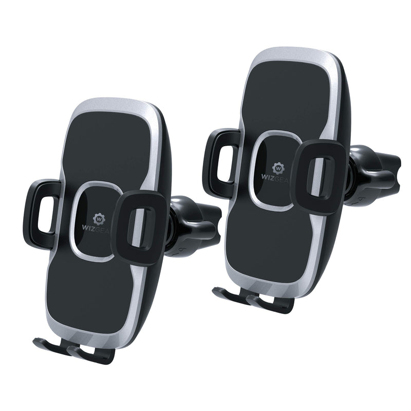  [AUSTRALIA] - WizGear Car Phone Mount, (2 Pack) Air Vent Swift-Grip Phone Holder for Car, Cell Phone Car Mount Air Vent Holder for Any Smartphone with Twist Lock Base