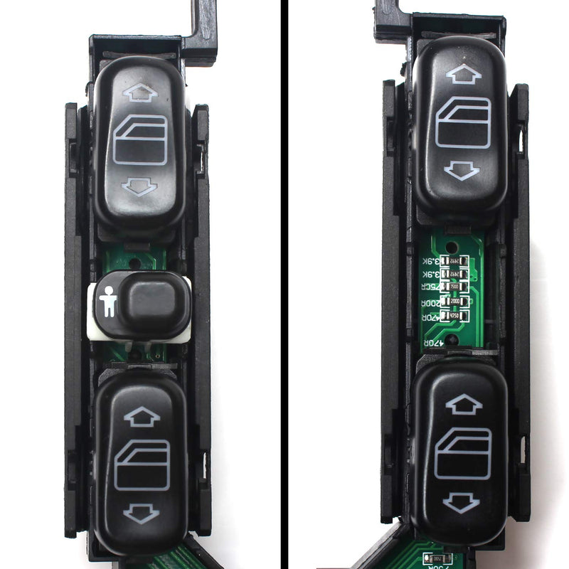 Beneges Master Power Window Rocker Switch Pack Console Compatible with Mercedes-Benz E-Class 1996-1997 W210 E300 E320, 1997 E420, 1998-2002 E430 E55 AMG 2108200110 - LeoForward Australia