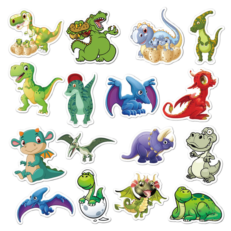  [AUSTRALIA] - 50PCS Dinosaur Stickers,Cute Cartoon Waterproof Stickers for Kids Teens Boys,Vinyl Aesthetic Stickers Bulk Deco Decals Gifts for Water Bottle Journaling Party Favors Hydro Flasks Luggage Computer